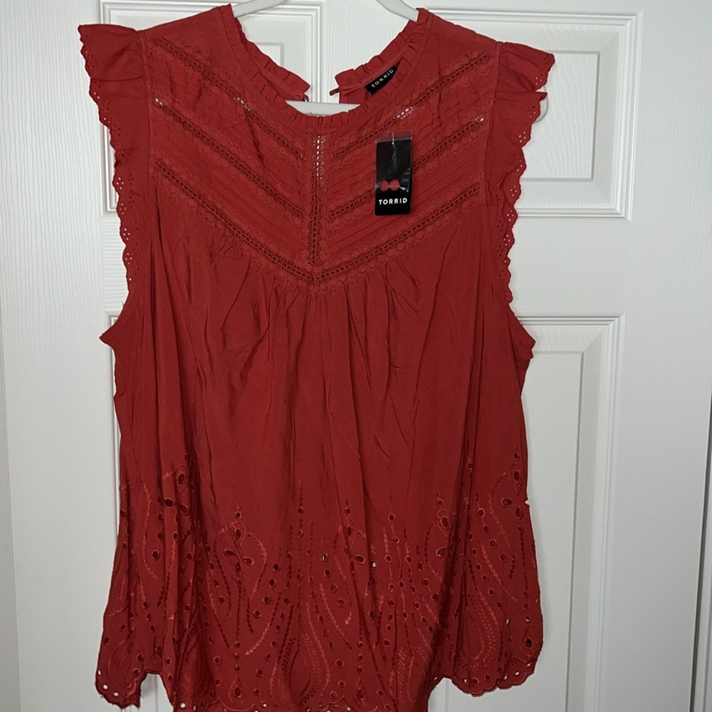 Torrid Pintuck Detail Top - Picture 7 of 9